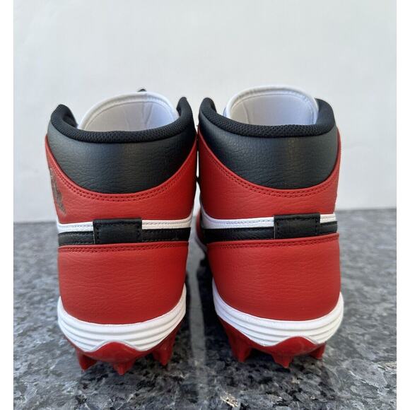 Nike Air Jordan 1 Mid Chicago Football Cleats Men’s Size 12 FJ6805-106 main image 9